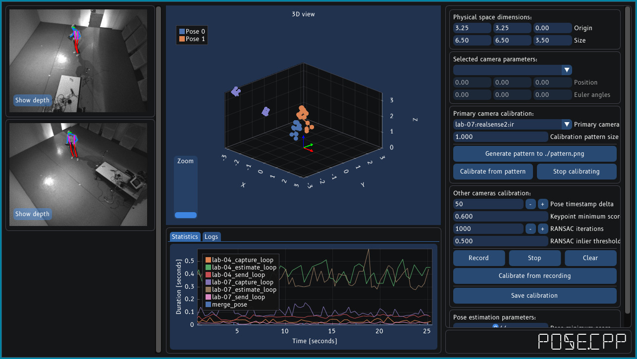 Pose.cpp user interface
